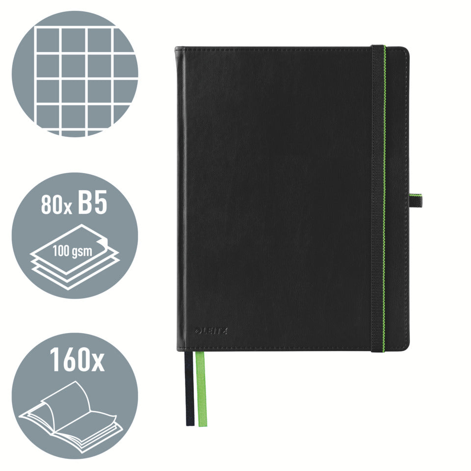 Notizbuch Complete, iPad-Größe, kariert, schwarz LEITZ 4473-00-95 LEITZ 4473-00-95 kariert