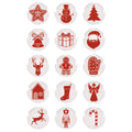 Weihnachtssticker Motive, 15 Stück, rot AVERY ZWECKFORM 54479