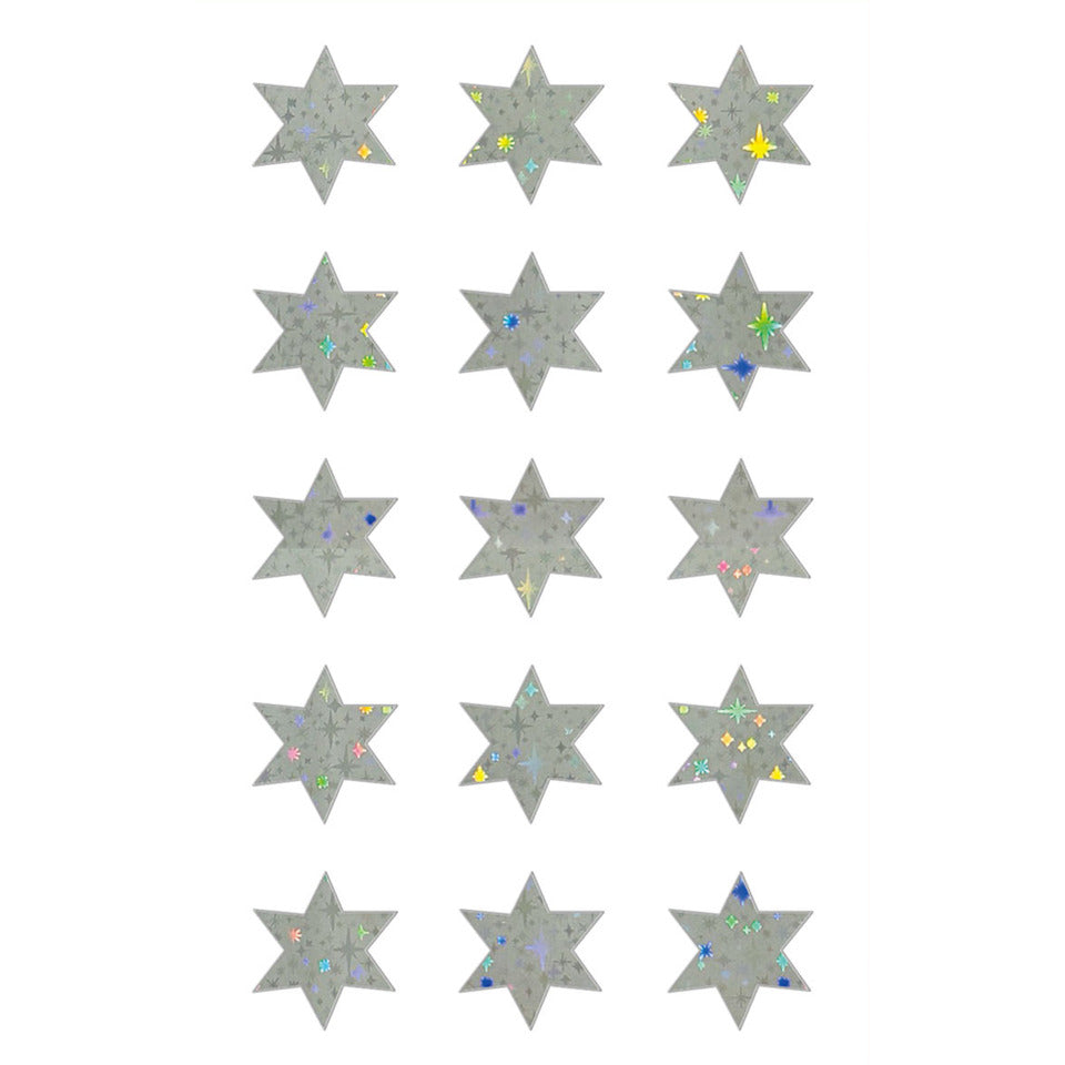 Weihnachtssticker Sterne, 15 Stück, silber AVERY ZWECKFORM 54447 AVERY ZWECKFORM 54447   Effektfolie