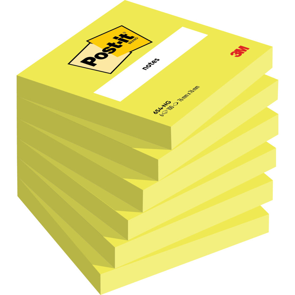 Haftnotizblock Neon Notes, 76x76cm, 100 Blatt, neongrün POST-IT 654NGR POST-IT 654-NGR 100Bl