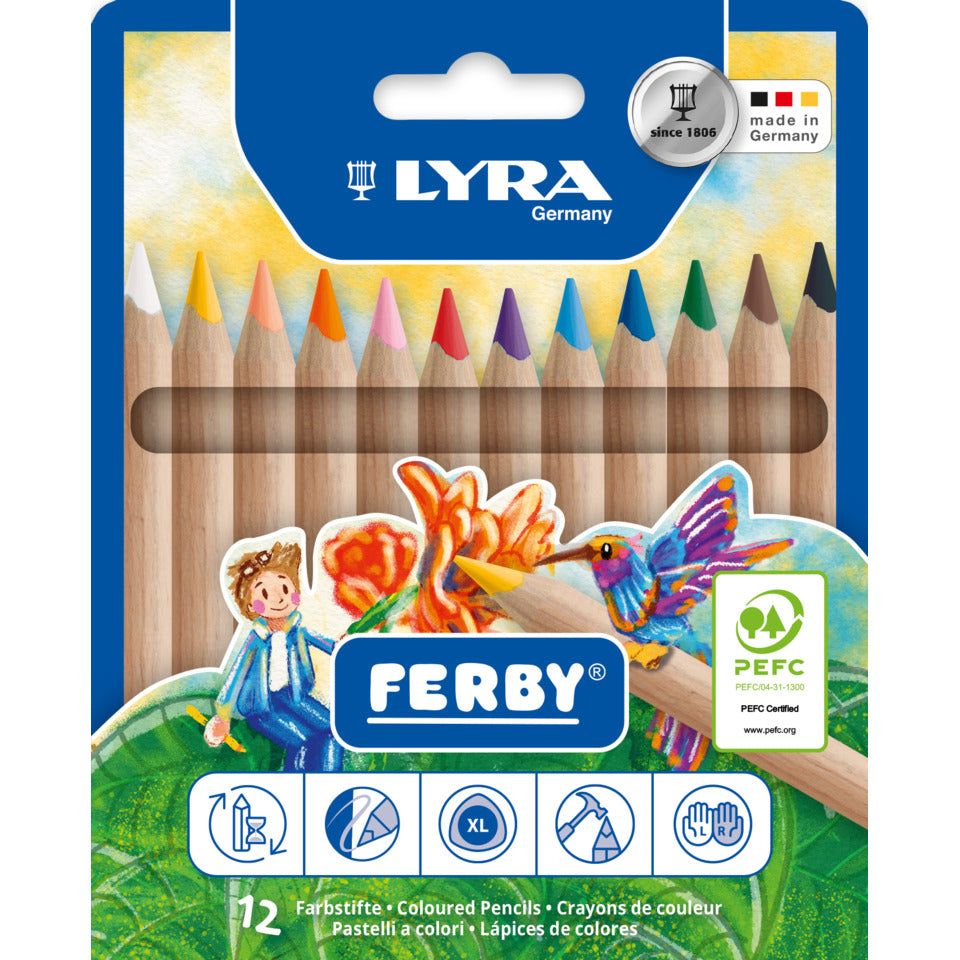 Farbstift Super FERBY Kartonetui K12 basic LYRA 3721120 LYRA L3721120 12er-Etui