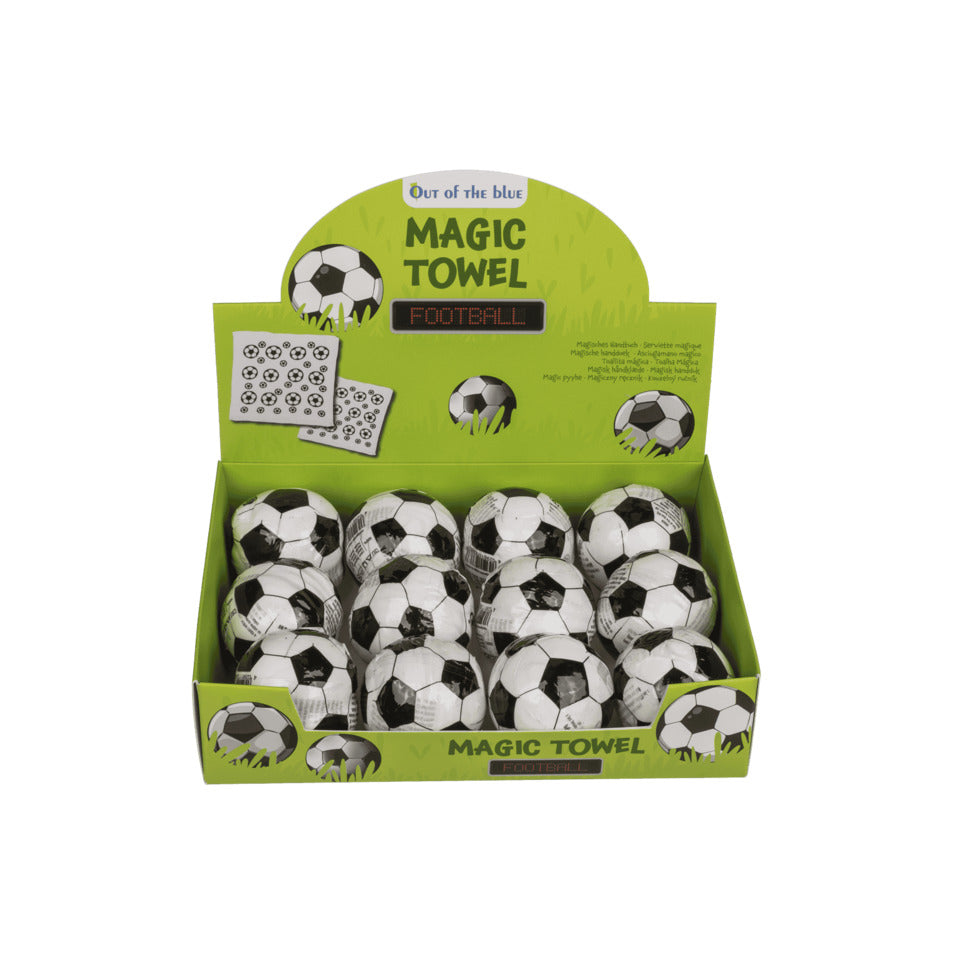 Magisches Baumwoll-Handtuch Fußball, 30 x 30 cm OUT OF THE BLUE 31/4016 OOTB 31/4016 30x30cm