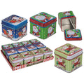 Metallbox Christmas, 7,5x6,5cm, sortiert OUT OF THE BLUE 946253 OOTB 946253 7,5x6,5cm