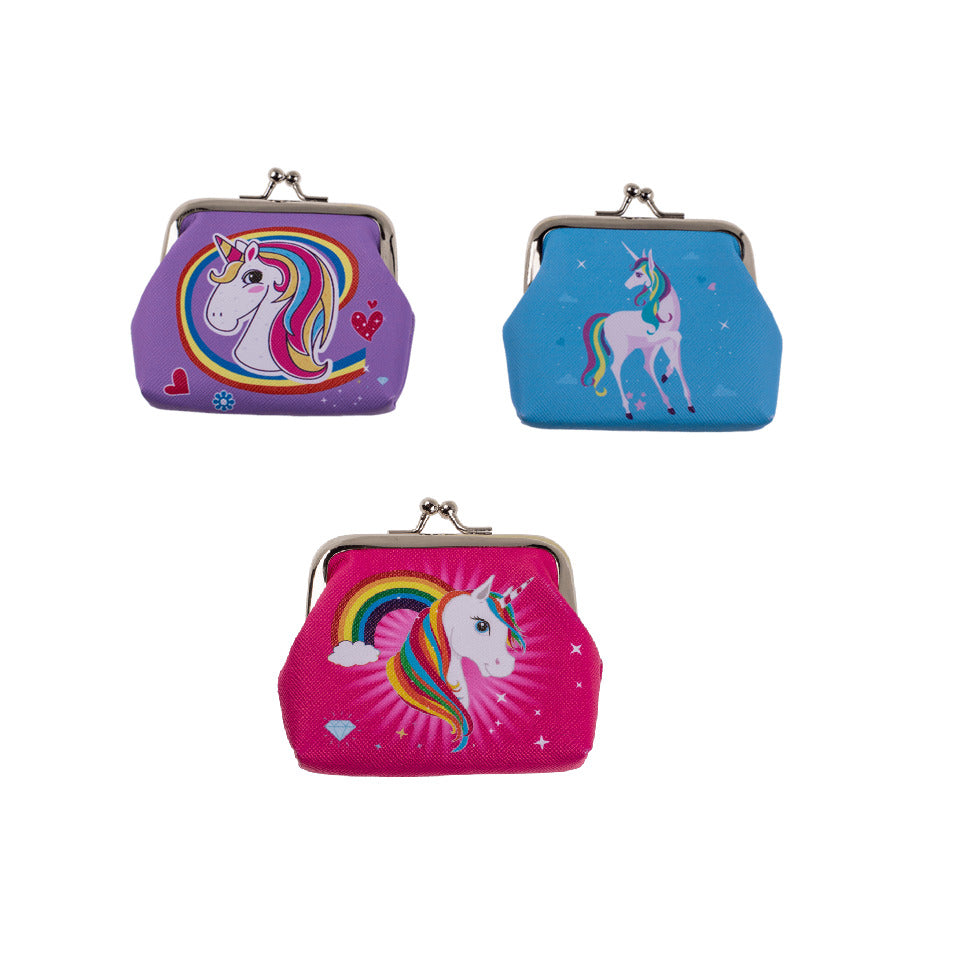 Geldbörse Einhorn, 9 x 8 cm, sortiert OUT OF THE BLUE 230073 OOTB 230073