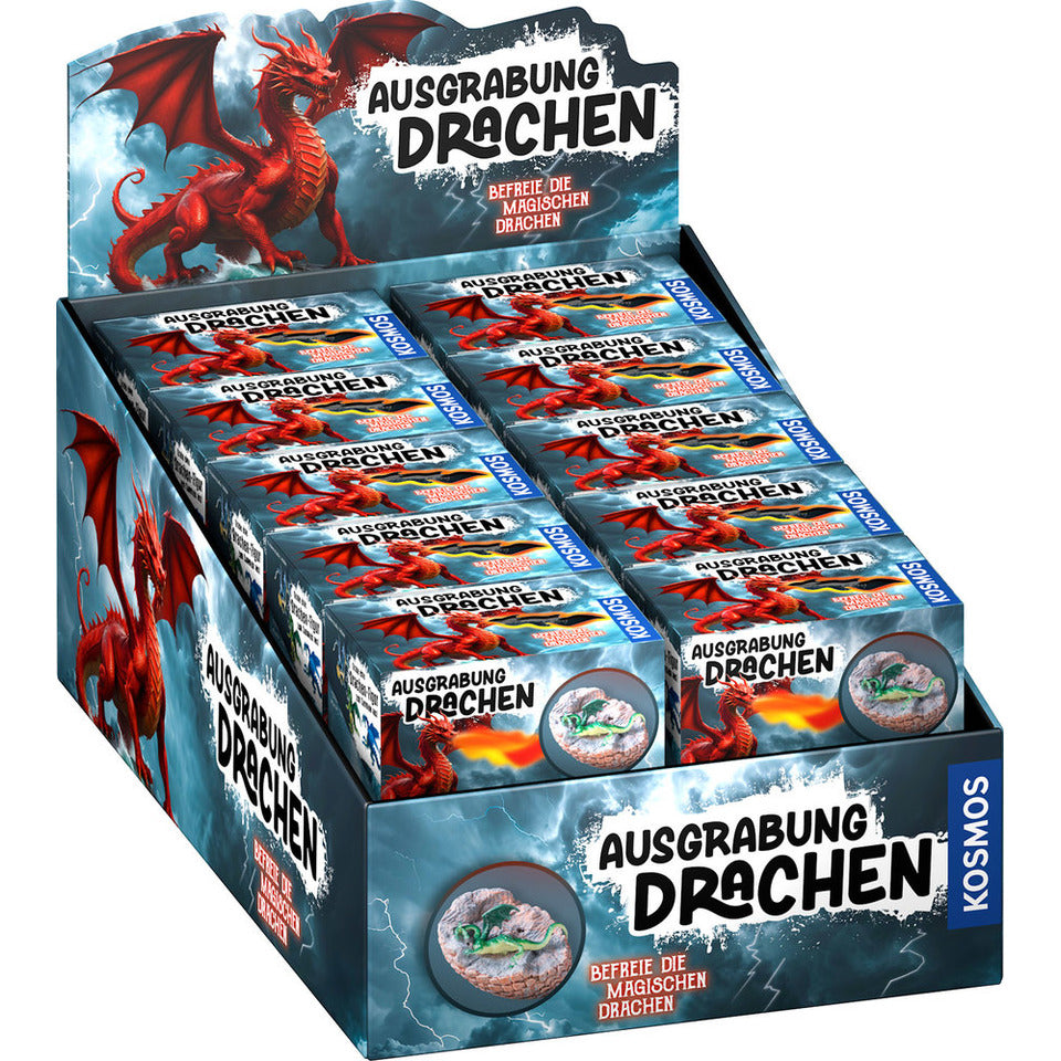 Ausgrabungsset Drachen, sortiert KOSMOS 601379 KOSMOS 601379 i.Display
