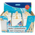 Mini-Leinwand mit Staffelei, 7 x 7 cm, 2 Stück, weiß STYLEX 28672 STYLEX 28672 m.Staffelei  i.Display