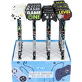Bleistift mit Radiergummi Gaming, HB, 24 Stück STYLEX 42145 STYLEX 42145 i.Display