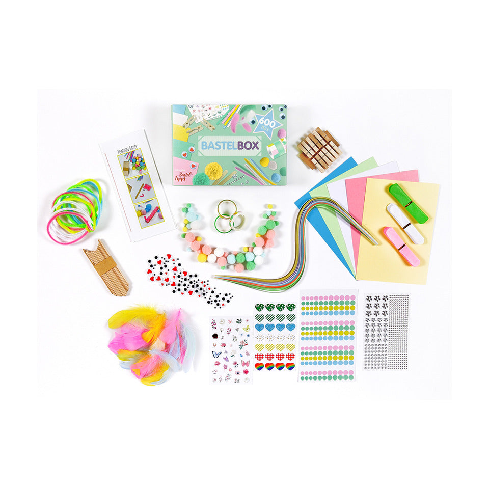 Bastelbox Set 600 Teile "Pastell" LULUBUG 40003
