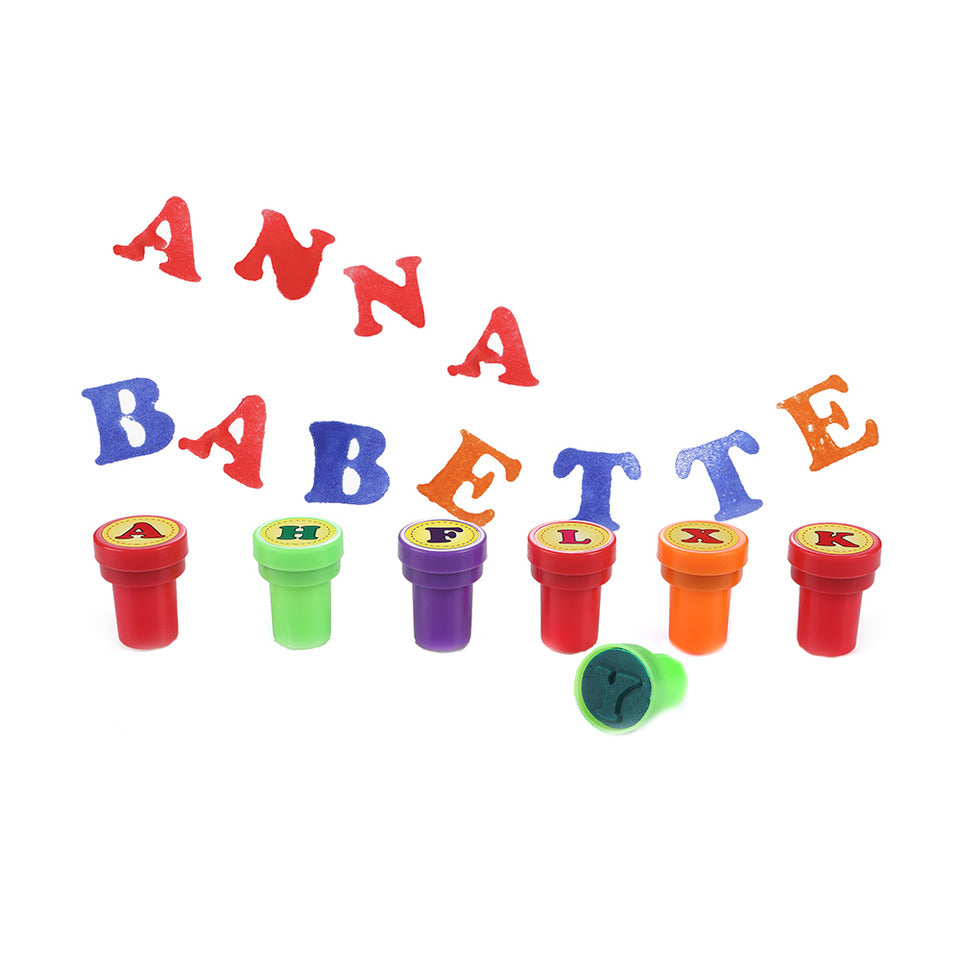 Kinderstempel selbstfärbend „Buchstaben A-Z“ LULUBUG 51001 LULUBUG 51001 Pg. mit 26 Stück