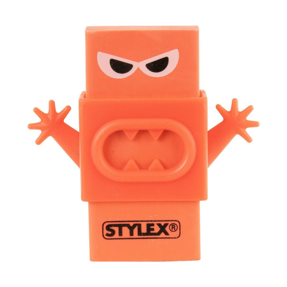 Radiergummi Monster, 4 Stück, sortiert STYLEX 34104 STYLEX 34104 4 Motive  i.Display