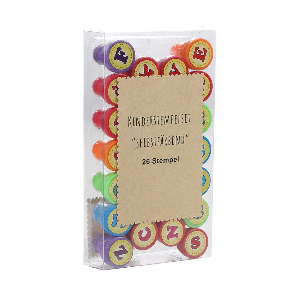 Kinderstempel selbstfärbend „Buchstaben A-Z“ LULUBUG 51001 LULUBUG 51001 Pg. mit 26 Stück