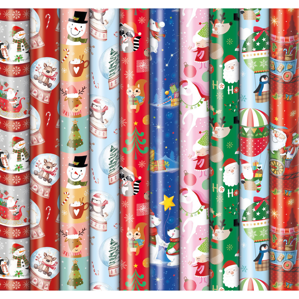 Weihnachts-Geschenkpapierrolle Präsenta Kinder, 2 m x 70 cm ZÖWIE 33003 555224 PRÄSENTA 33003 555224 656224