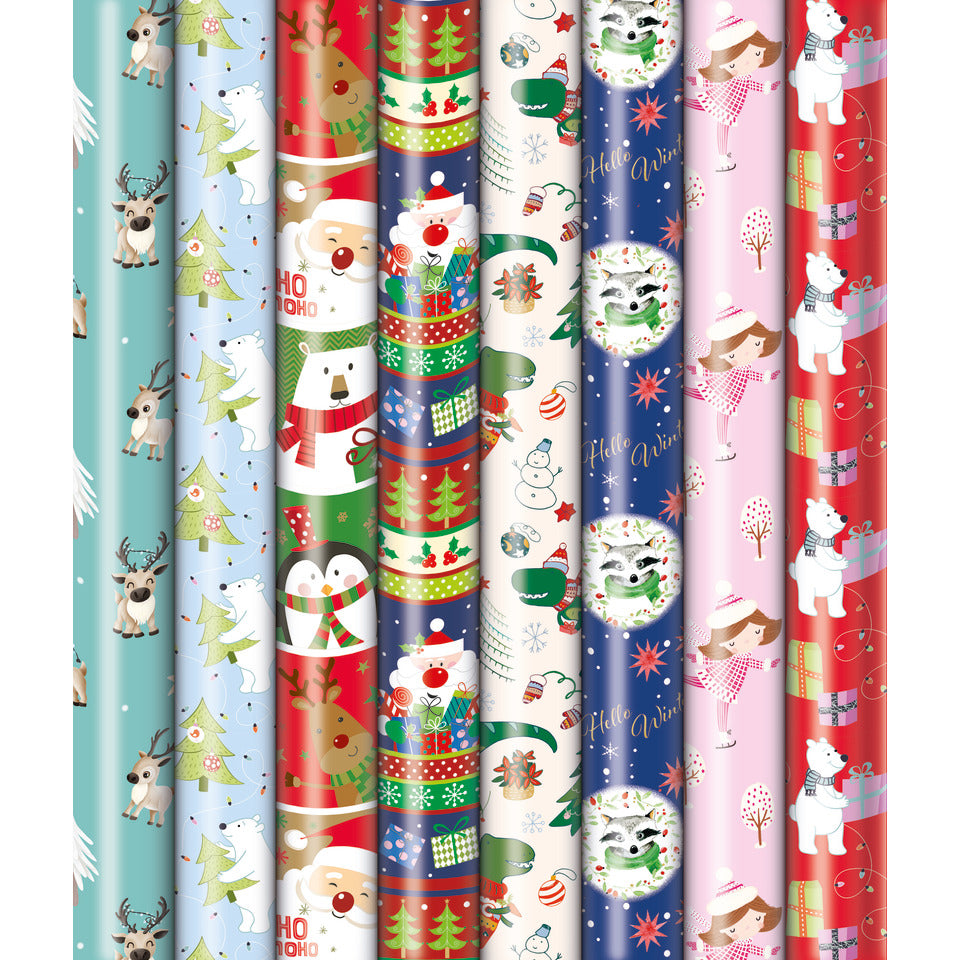 Weihnachts-Geschenkpapierrolle Premium, 2 m x 70 cm, 10 Motive, sortiert ZÖWIE 33013 6A6224 ZÖWIE 33013  6A6224 Premium Kinder