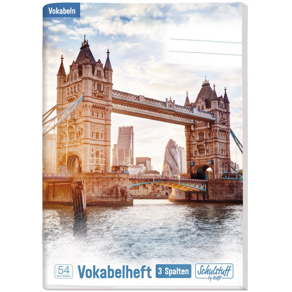 Vokabelheft Tower Bridge, A5, 3-spaltig SCHULSTUFF 9804-9 SCHULSTUFF 9804-9  3-spaltig