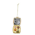 Weihnachtsbehang Lidschattendose, 5 x 2,5 x 12 cm, gold  671811000226 671811000226 5x2,5x12cm 8cm Hänger