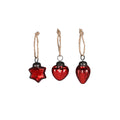 Weihnachtsbehang, 3 x 2 x 4 cm, Glas, rot, sortiert  671477000402 671477000402 3x2x4cm 5cm