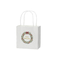 Weihnachts-Geschenktragetasche Kranz, 16 x 8 x 16 cm, weiß  671005016101 671005016101 16x8x16cm 11cm Henkel