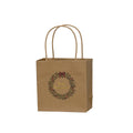 Weihnachts-Geschenktragetasche Krank, 16 x 8 x 16 cm, Papier, braun  671005016707 671005016707 16x8x16cm 11cm Henkel