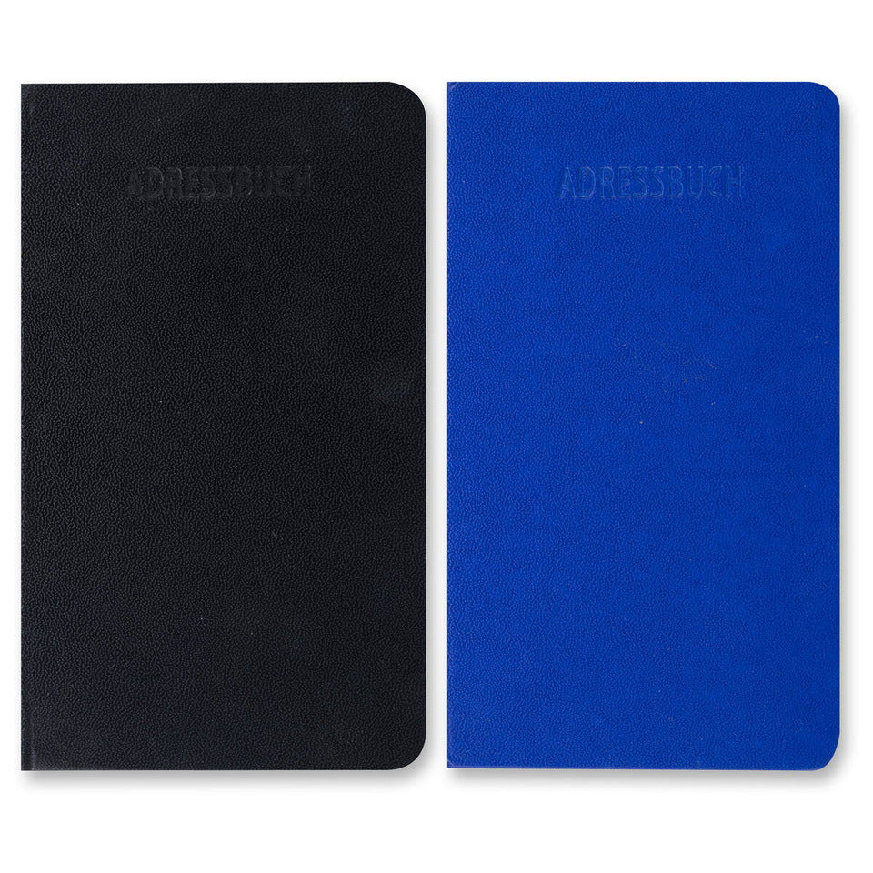 Adress- und Telefonbuch, 9,2 x 15,8 cm, sortiert STYLEX 46606 STYLEX 46606 8x15cm Farb. Sort. Uni
