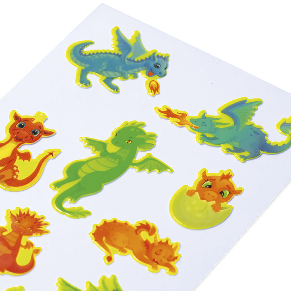 Sticker Drachen, Neon, 9 Stück HERMA 15494