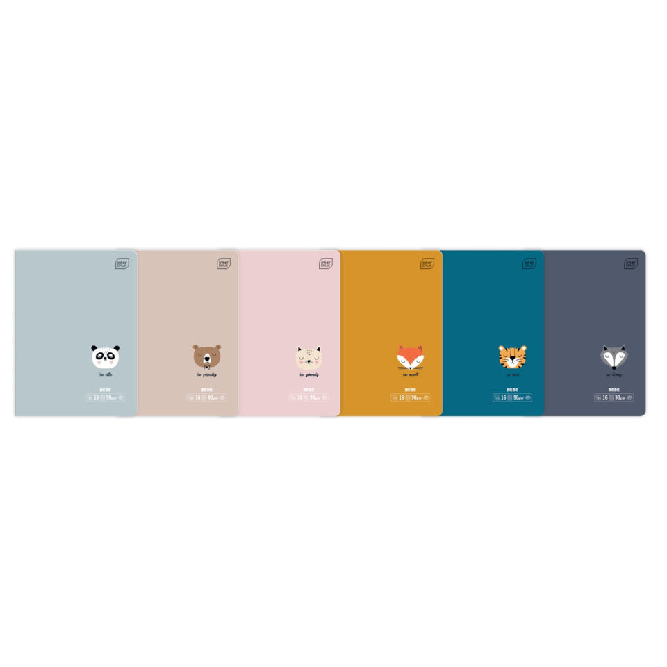 Notizheft BEBE Friends, A5, 16 Blatt, kariert, sortiert INTERDRUK I47978 INTERDRUK I47978/351548 6 Design sort.