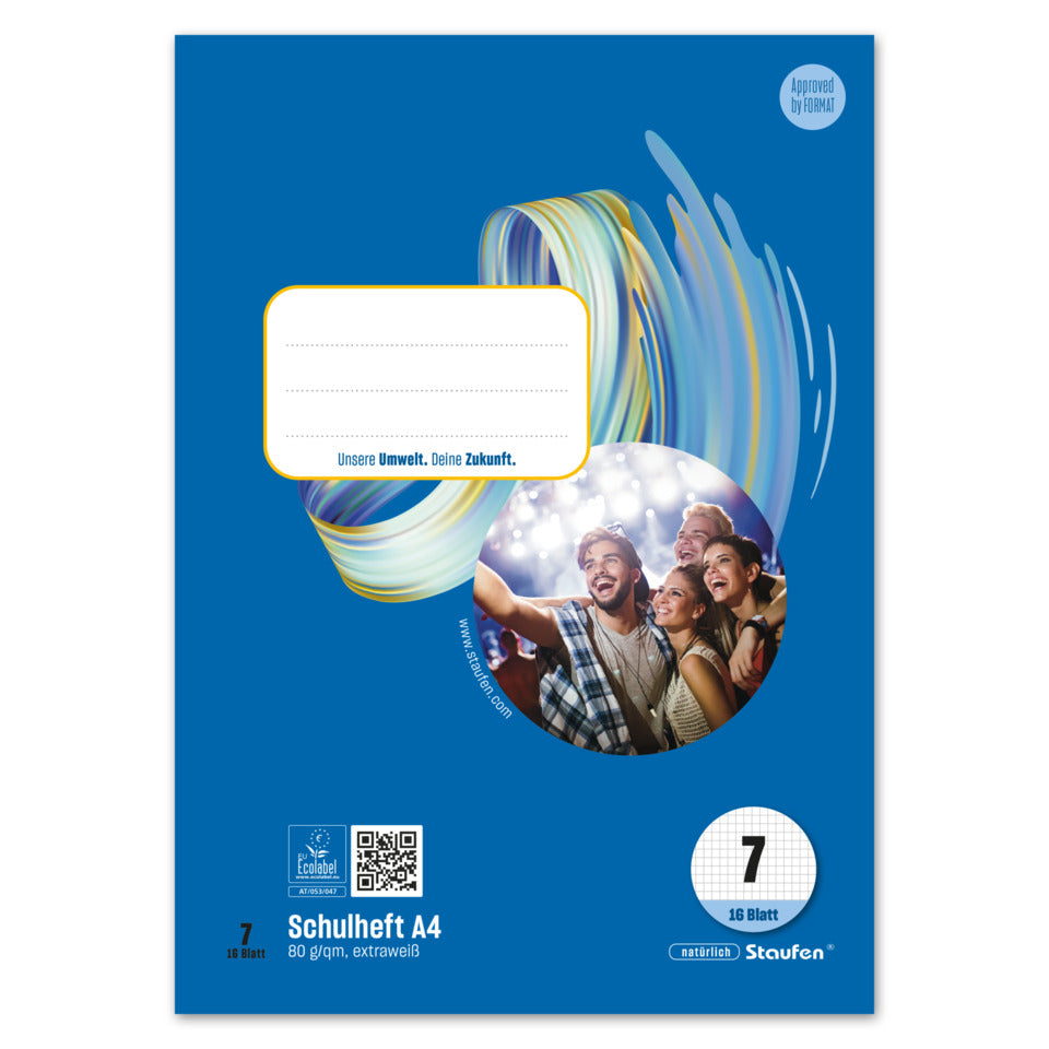 Heft, A4, 80g/m², 16 Blatt, Lin.7, kariert STAUFEN STYLE 040416047 STAUFEN STYLE 040416047 80g