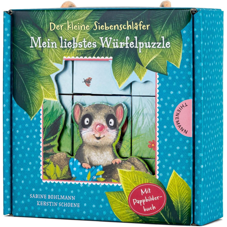 Würfelpuzzle + Pappebuch Der kleine Siebenschläfer ARS EDITION 46092 / 46092VE3 ARS EDITION 46092 / 46092 Pappebuch