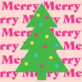 Weihnachts-Zelltuchserviette, Christmas Merry Merry, 33 x 33 cm, 3-lagig, 20 Stück PAPER+DESIGN 210837 PAPER+DESIGN 210837  3lag