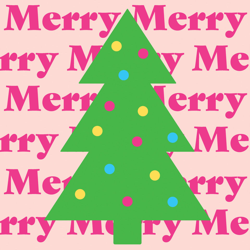 Weihnachts-Zelltuchserviette, Christmas Merry Merry, 33 x 33 cm, 3-lagig, 20 Stück PAPER+DESIGN 210837 PAPER+DESIGN 210837  3lag