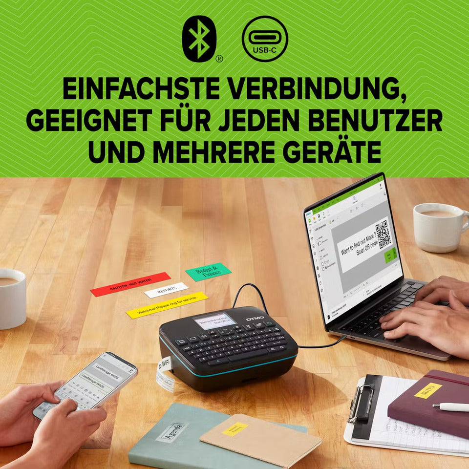 Beschriftungsgerät LabelManager™ 640 CB, QWZ-Tastatur DYMO 2202104 DYMO 2202104 QWZ-Tastatur