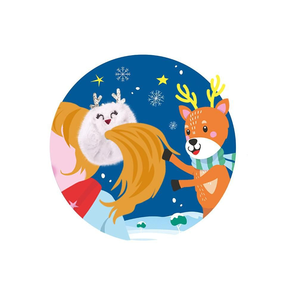 Haargummi Magic Moments Snow Friends Rentier, sortiert TRENDHAUS 966575 TRENDHAUS 966575 Snow Friends sort.