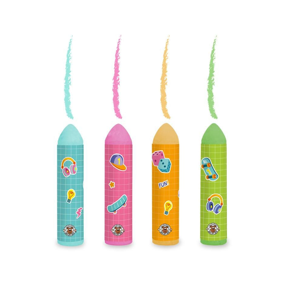 Kreiden 4er-Set TRENDHAUS 965776 TRENDHAUS 965776 Happy School