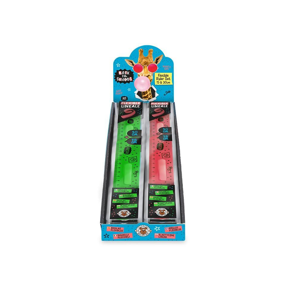 Flexi-Lineal-Set 15cm & 30cm, 3-fach sortiert TRENDHAUS 965585 TRENDHAUS 965585 Alles f.d. Schule Neon