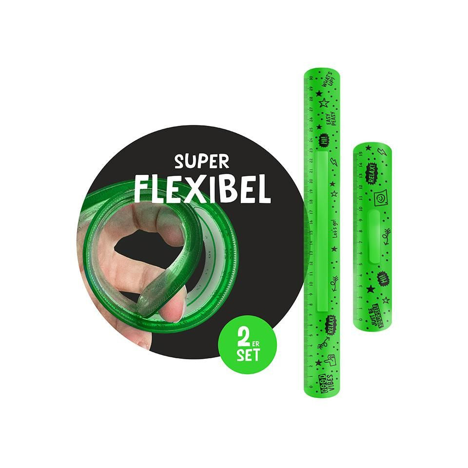 Flexi-Lineal-Set 15cm & 30cm, 3-fach sortiert TRENDHAUS 965585 TRENDHAUS 965585 Alles f.d. Schule Neon