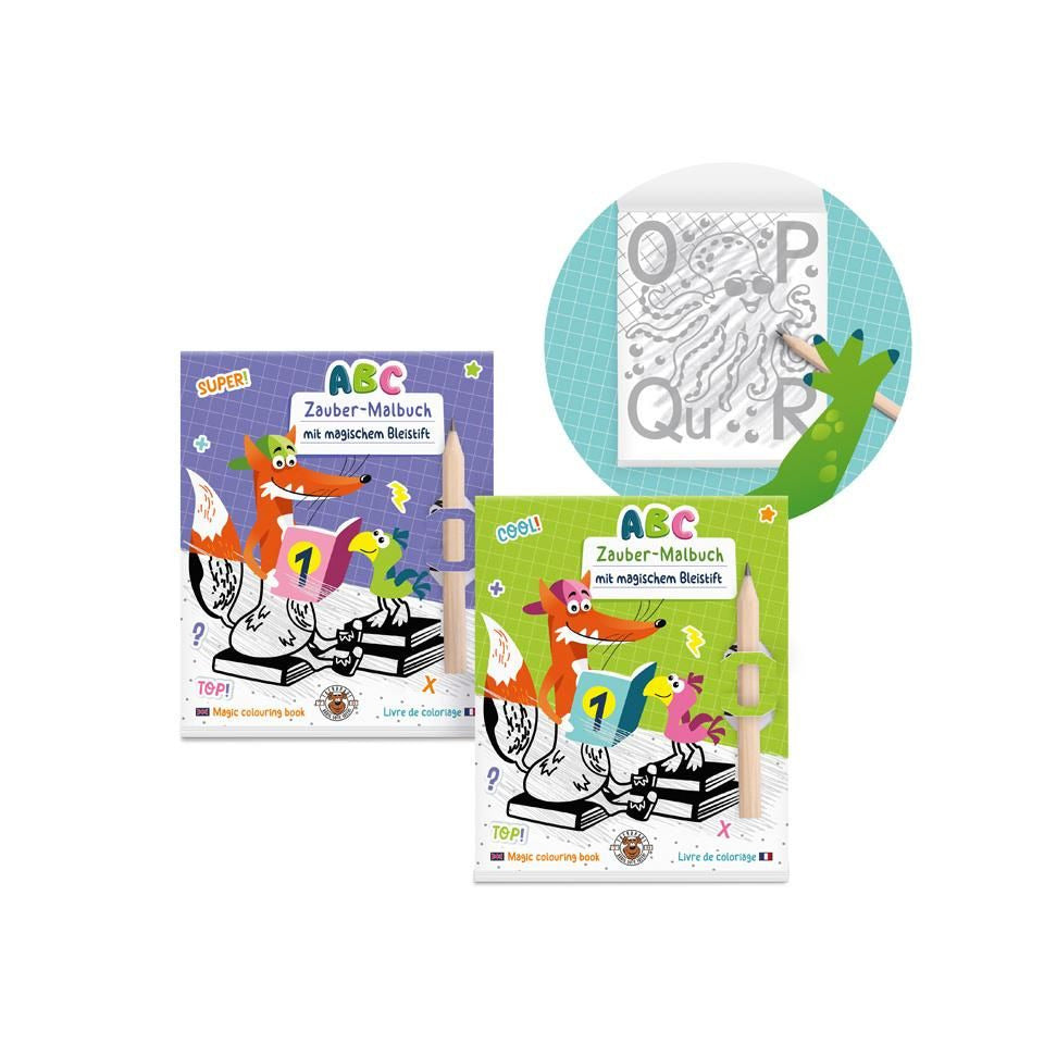 Zauber-Malbuch mit Bleistift, 2-fach sortiert TRENDHAUS 965882 TRENDHAUS 965882 Happy School