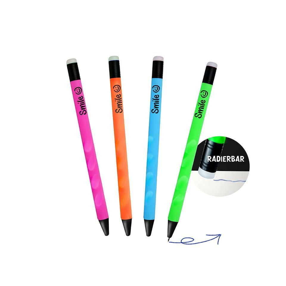Gelstift radierbar, 4-fach sortiert TRENDHAUS 965318 TRENDHAUS 965318 Alles f.d. Schule