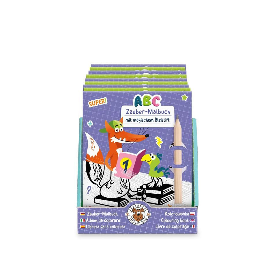 Zauber-Malbuch mit Bleistift, 2-fach sortiert TRENDHAUS 965882 TRENDHAUS 965882 Happy School