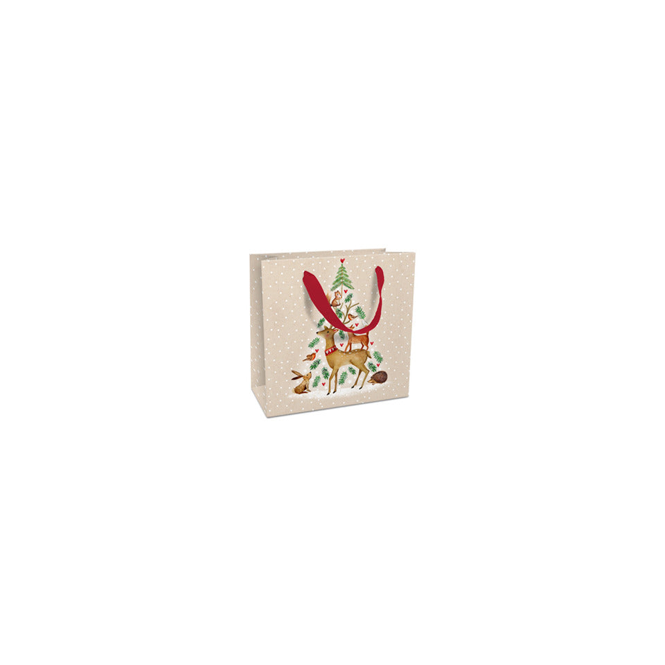 Weihnachts-Geschenktragetasche Animal Tree, 17 x 17 x 8 cm BRAUN+COMPANY 1645-25515 BRAUN + COMPANY 1645-25515 17x17x8cm