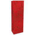 Weihnachts-Flaschentragetasche Sternchen, 36 x 12 x 8 cm, rot BRAUN+COMPANY 1694-25610 BRAUN + COMPANY 1694-25610 36x12x8cm