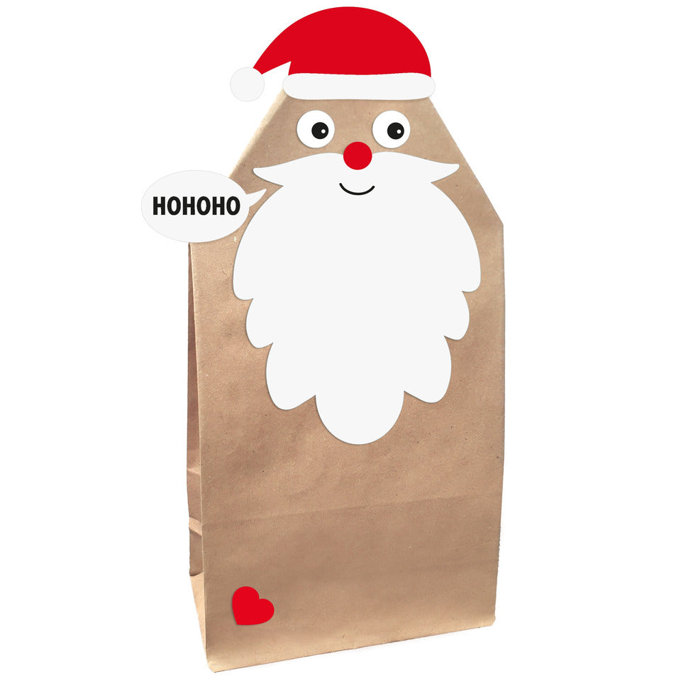 Weihnachts-Geschenktüte Nikolaus, 21 x 12 x 6 cm, 2 Stück, sortiert BRAUN+COMPANY 4518-0002 BRAUN + COMPANY 4518-0002 Bastelset