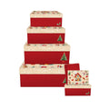 Weihnachts-Geschenkkarton My little House, 6-teilig BRAUN+COMPANY 1480-25511 BRAUN + COMPANY 1480-25511   6tlg Flach