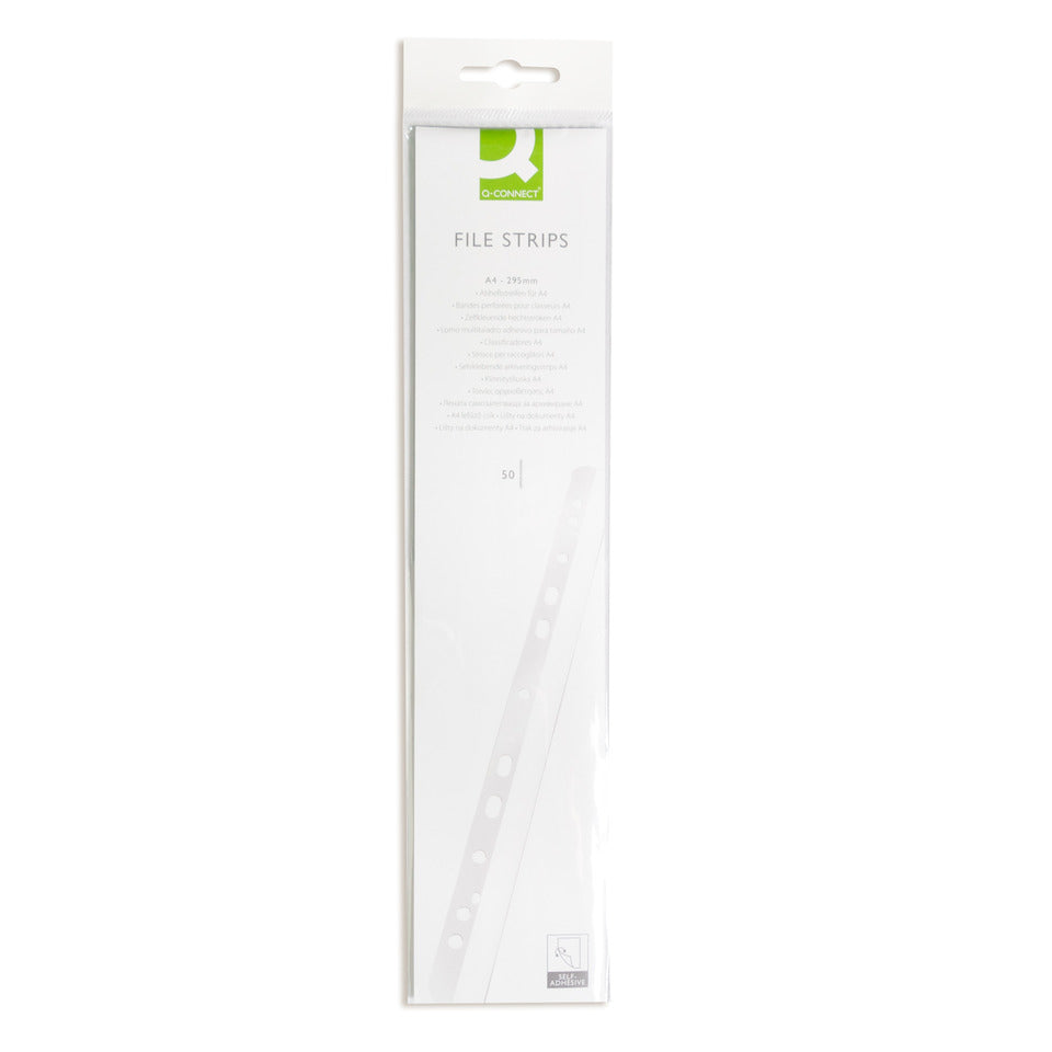 Abheftstreifen - selbstklebend, A4, 50 Stück Q-CONNECT KF27050 Q-CONNECT KF27050 A4