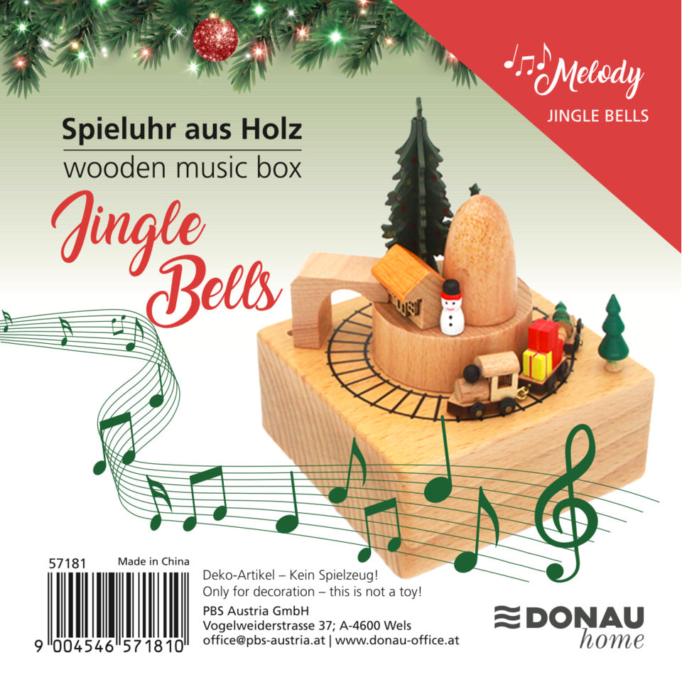 Spieluhr Jingle Bells    11x11x13cm DONAU 57181 DONAU home 57181 11x11x13cm