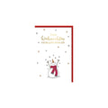 Weihnachtsbillett geprägter Schneemann Frohe Weihnachten   Doppeltext BRAUN+COMPANY 5806-22495 BRAUN + COMPANY 5806-22495   Bild