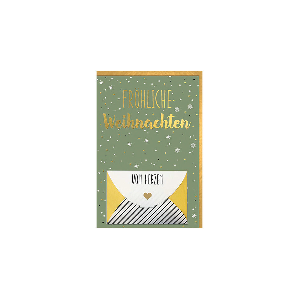 Weihnachtsgeldscheinbillett mit Mini-Briefumschlag Braun + Company geprägt BRAUN+COMPANY 5800-23312 BRAUN + COMPANY 5800-23312   Schrift