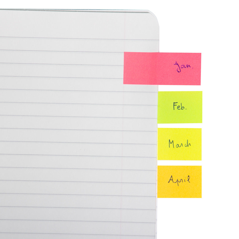 Haftmarker, 4x50 Blatt, 20x50mm, sortiert Q-CONNECT KF01226