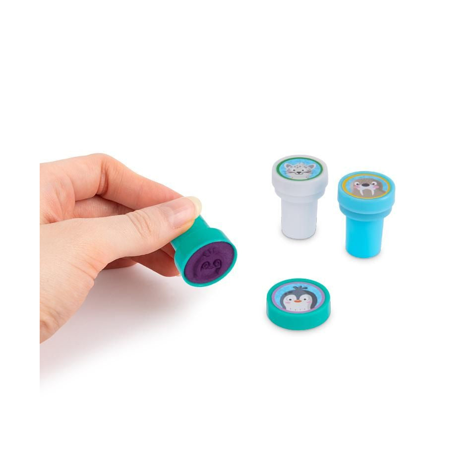 Stempel selbstfärbend Wintertiere, 8-fach sortiert TRENDHAUS 964151 TRENDHAUS 964151 selbstfärbend