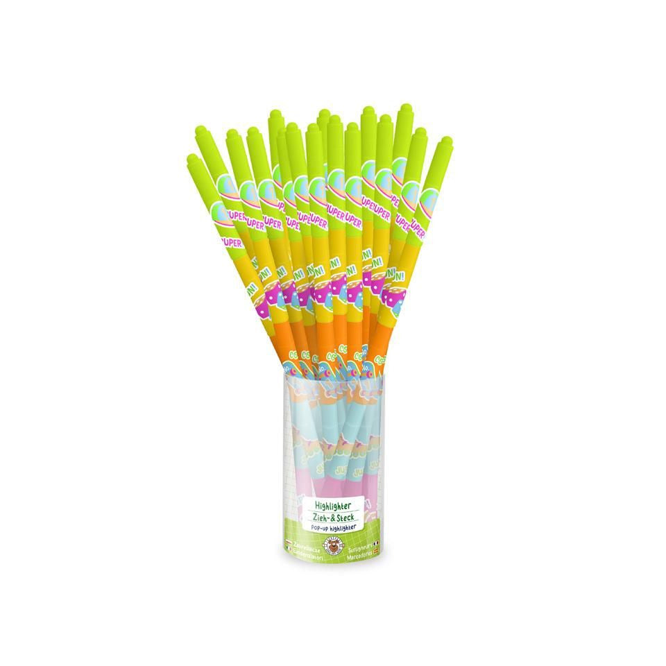 Highlighter Zieh-& Steck 5-teilig TRENDHAUS 965417 TRENDHAUS 965417 Happy School