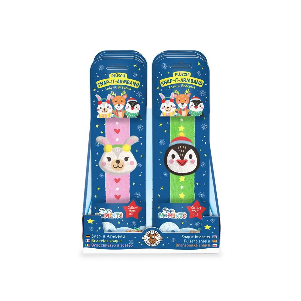 Plüsch Snap-Armband, 3-fach sortiert TRENDHAUS 966421 TRENDHAUS 966421 Snow Friends