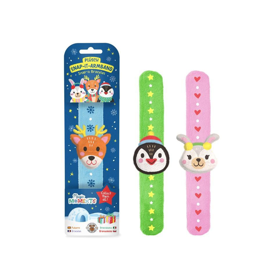 Plüsch Snap-Armband, 3-fach sortiert TRENDHAUS 966421 TRENDHAUS 966421 Snow Friends